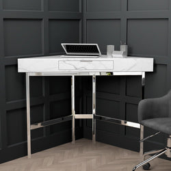 Waylen Corner Desk for Home Office – White