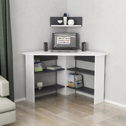 Sidra Corner Desk for Home Office – White