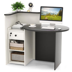 Reid Corner Desk - Black & White