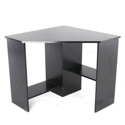 Aklin L Shaped Corner Desk - Black