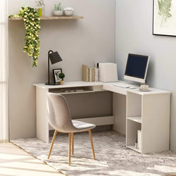 Empress L-Shaped Corner Desk - White