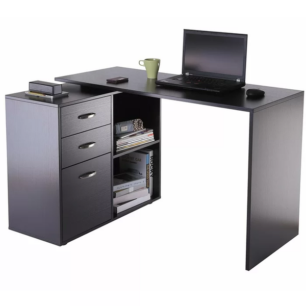 Kerri LShaped Corner Desk Black Corner Desks UK Corner Desks UK