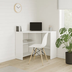 Senna Corner Computer Desk – White