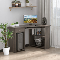 Anakin L-Shaped Corner Desk - Grey