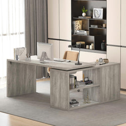 Ravelo Reversible Office Desk – Light Grey