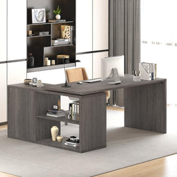 Ravelo Reversible Office Desk – Grey