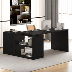 Ravelo Reversible Office Desk – Black