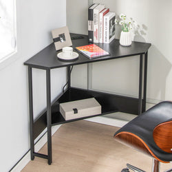 Botajan Corner Desk for Home Office – Black