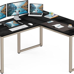 Zac L-Shaped Computer Desk Corner Office Table - Espreso