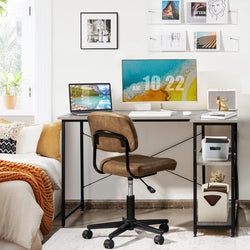 Avira L-Shaped Corner Desk for Home Office - Grey