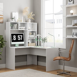 Yara L Shaped Corner Desk - White