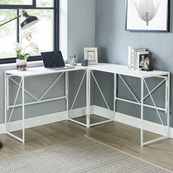 Michetta Corner Desk - White