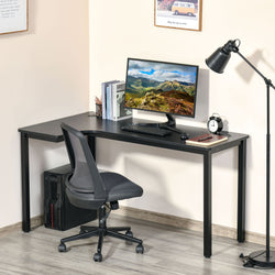 Semmes L-Shaped Corner Desk for Home Office - Black