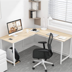 Zena Corner Desk - White Maple
