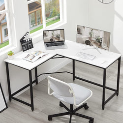Rocklin L Shaped Corner Desk - White