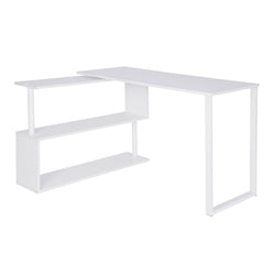 Moorton L-Shaped Corner Desk for Home Office - White