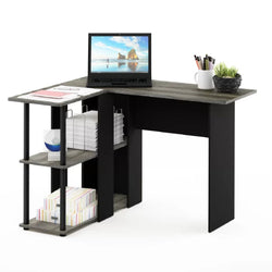 Rowan L-Shaped Corner Desk for Home Office - Grey