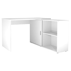 Fortis L-Shaped Corner Desk for Office - White