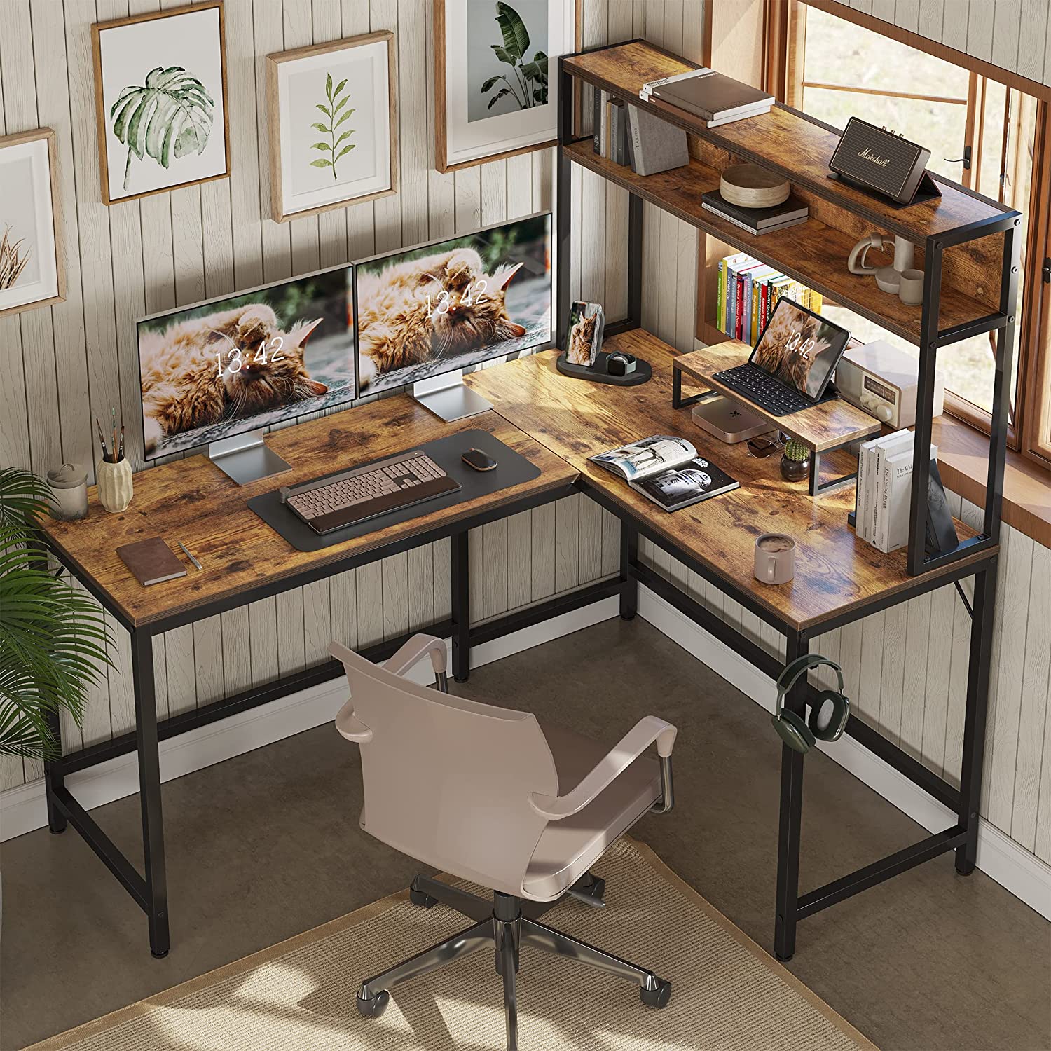 Corner Desk With Shelves Dorset Office Furniture | Seating | Desks