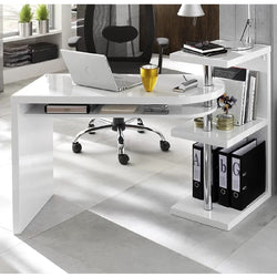 Quinn White Corner Desk