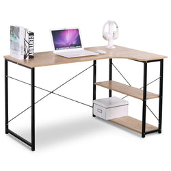Eada L-Shaped Corner Desk for Home Office - Natural