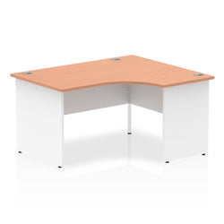 Pearson Right Hand Computer Desk For Office - Beech & White