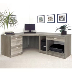 Easton L Shaped Corner Desk - Grey Nebraska