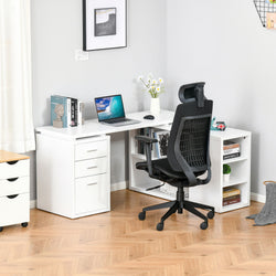 Minnis L-Shaped Corner Desk - White