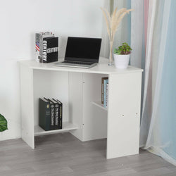 Aklin L Shaped Corner Desk - White
