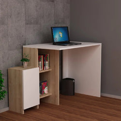 Rune Corner Desk - White & Oak