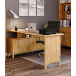 Tyler L Shaped Corner Desk - Natural Brown