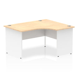 Pearson Right Hand Computer Desk For Office - Maple & White