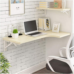 Taylor Wall Mount Corner Desk For Home Office - Cream