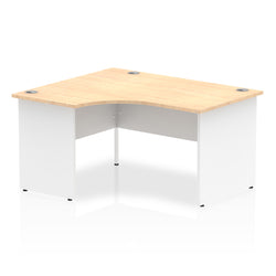 Pearson Left Hand Computer Desk For Office - Maple & White
