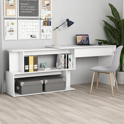 Leonetti L-Shaped Corner Desk for Home Office - White