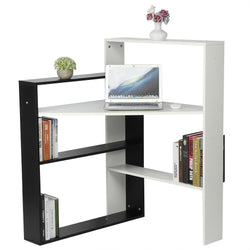 Syed Corner Desk for Home Office – White & Black