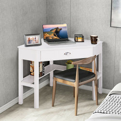 Noah Corner Desk - White 