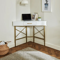 Sero Corner Desk for Home Office – White