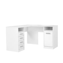 Heavyn Ergonomic L-Shaped Corner Desk - White