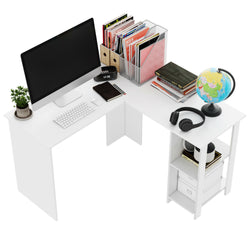 Libre White Corner Desk